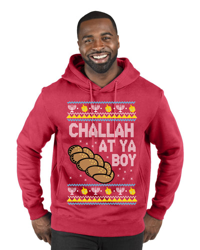 Challah At Ya Boy Ugly Christmas Sweater Premium Graphic Hoodie Sweatshirt