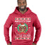 Santa's Little Yelper  Merry Ugly Christmas Sweater Premium Graphic Hoodie Sweatshirt