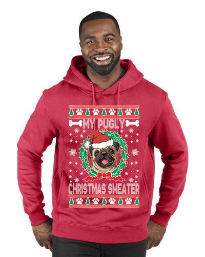 My PMerry Ugly Christmas Sweater  Merry Ugly Christmas Sweater Premium Graphic Hoodie Sweatshirt
