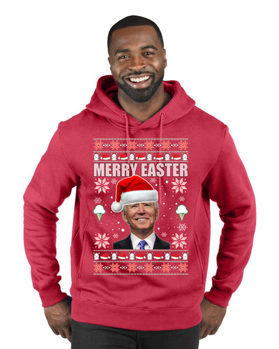 Merry Easter  Merry Ugly Christmas Sweater Premium Graphic Hoodie Sweatshirt