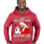 Bad Santa Fucking Santy Claus  Merry Ugly Christmas Sweater Premium Graphic Hoodie Sweatshirt