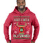 Let's Get Blitzened Rein Beer  Merry Ugly Christmas Sweater Premium Graphic Hoodie Sweatshirt
