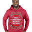 First Christmas With My Hot New Fiance  Merry Ugly Christmas Sweater Premium Graphic Hoodie Sweatshirt