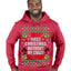 First Christmas Without My Crazy Ex-Wife  Merry Ugly Christmas Sweater Premium Graphic Hoodie Sweatshirt