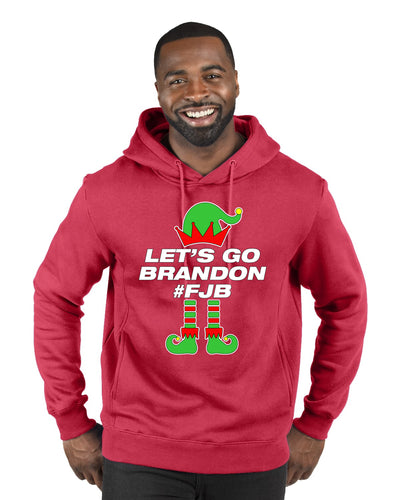 Let's Go Brandon Elf Merry Christmas Premium Graphic Hoodie Sweatshirt