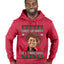 Shut Up Hippy It's Christmas Ugly Christmas Sweater Premium Graphic Hoodie Sweatshirt