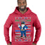 Santa Backs The Blue Pro Police Santa Claus Ugly Christmas Sweater Premium Graphic Hoodie Sweatshirt