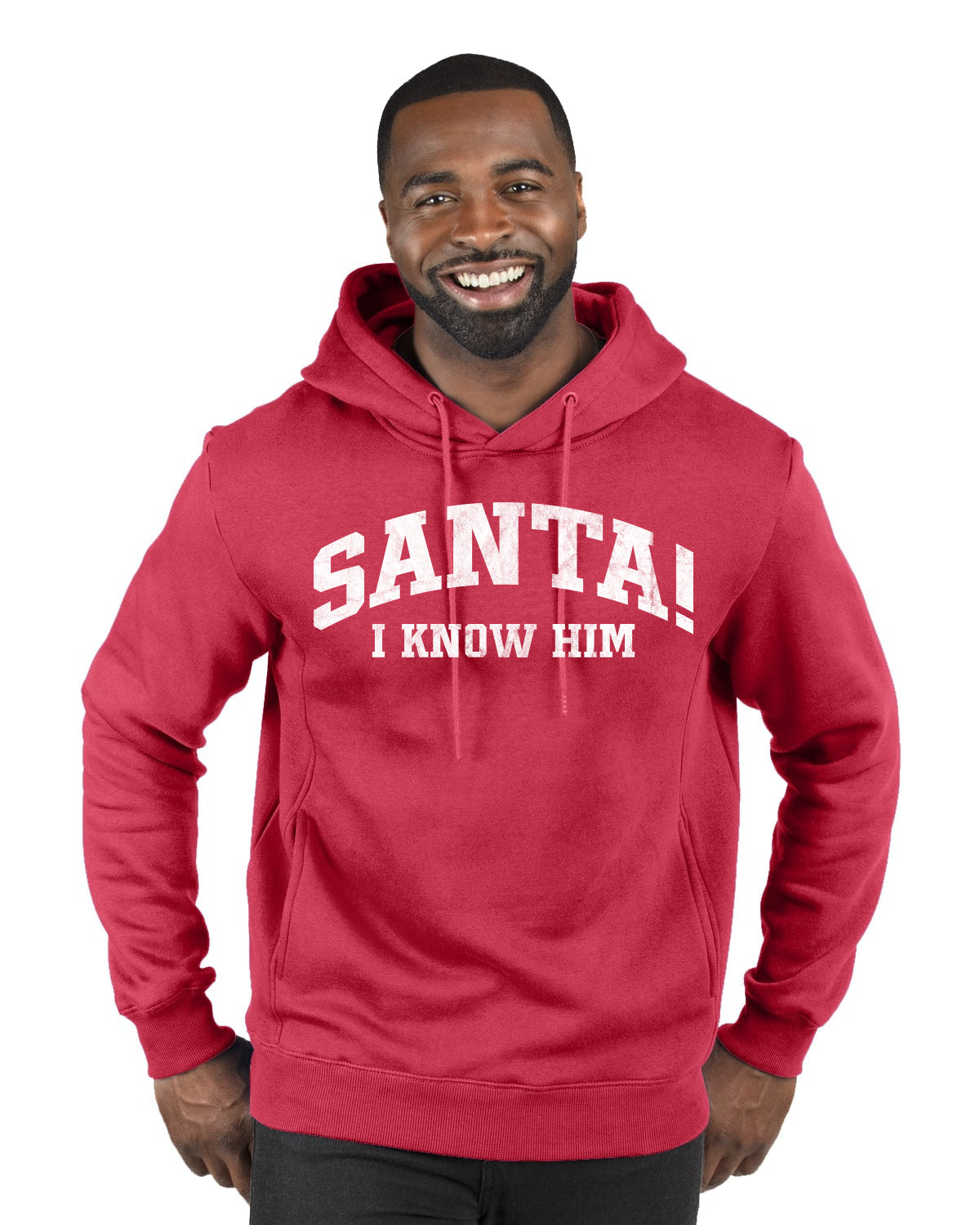 Vintage Movie Quote Santa! I Know Him Christmas Premium Graphic Hoodie Sweatshirt