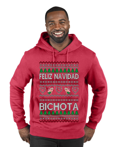 Feliz Navidad Bichota Ugly Christmas Sweater Premium Graphic Hoodie Sweatshirt