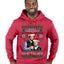 Here To F Stuff Up Step Brothers Holiday Pose Ugly Christmas Sweater Premium Graphic Hoodie Sweatshirt