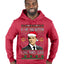 Harvey Hit This Button I Call Santa Specter TV Show Parody Ugly Christmas Sweater Premium Graphic Hoodie Sweatshirt