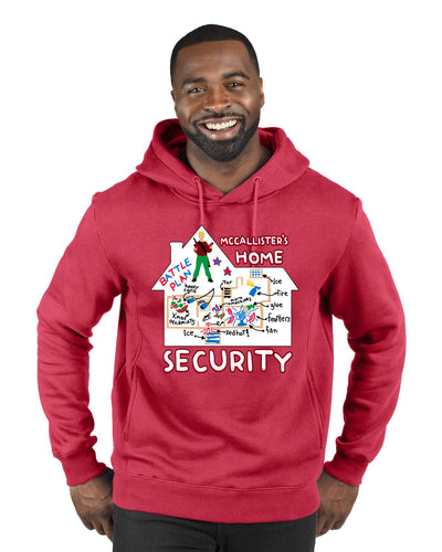 McCallister's Home Security Battle Plans Alone Christmas Premium Graphic Hoodie Sweatshirt