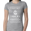 Theres Some Hos in the House Santa Ugly Christmas Sweater Womens Slim Fit Junior Tee