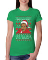 Christmas Spirit I'll Help You Find It Stanley Hudson Ugly Christmas Sweater Womens Slim Fit Junior Tee