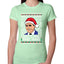 Santas Coming That's What She Said Michael Scott Ugly Christmas Sweater Womens Slim Fit Junior Tee
