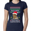 Lisp Believe In Thomthin Thacrifithing Everythin Ugly Christmas Sweater Womens Slim Fit Junior Tee