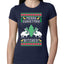 Merry Christmas Bitches Ugly Christmas Sweater Womens Slim Fit Junior Tee