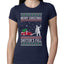 Merry Christmas Shitter's Full Christmas Vacation Ugly Christmas Sweater Womens Slim Fit Junior Tee