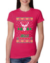Have A Holly Jolly Christmas Ugly Christmas Sweater Womens Slim Fit Junior Tee