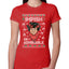 Impish or Admirable Dwight Schrute Ugly Christmas Sweater Womens Slim Fit Junior Tee