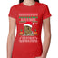 Lisp Believe In Thomthin Thacrifithing Everythin Ugly Christmas Sweater Womens Slim Fit Junior Tee