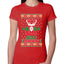 Have A Holly Jolly Christmas Ugly Christmas Sweater Womens Slim Fit Junior Tee
