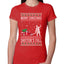 Merry Christmas Shitter's Full Christmas Vacation Ugly Christmas Sweater Womens Slim Fit Junior Tee