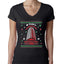 Nakatomi Plaza Christmas Party 1988 Ugly Christmas Sweater Womens Junior Fit V-Neck Tee