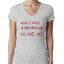 Die Hard Now I Have a Machine Gun Ho ho ho Christmas Womens Junior Fit V-Neck Tee