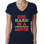 Die Hard is a Christmas Movie Christmas Womens Junior Fit V-Neck Tee