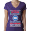 This Is My Zoom Ugly Christmas Party Sweater Ugly Christmas Sweater Womens Junior Fit V-Neck Tee