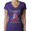 Nakatomi Plaza Christmas Party 1988 Ugly Christmas Sweater Womens Junior Fit V-Neck Tee