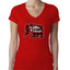 Baby Bear Cool Plaid Matching Design Christmas Womens Junior Fit V-Neck Tee
