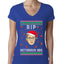 RIP Notorious RBG Ruth Bader Ginsburg Ugly Christmas Sweater Womens Junior Fit V-Neck Tee
