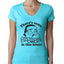 Theres some Ho Ho Ho in this House Ugly Christmas Sweater Womens Junior Fit V-Neck Tee