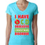 I Have O.C.D Obsessive Christmas Disorder Womens Junior Fit V-Neck Tee