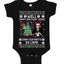Well Happy Birthday Jesus Funny Quote Office Ugly Christmas Sweater Baby Creeper Boys Girls Infant Bodysuit