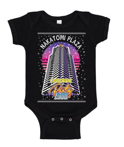 Retro Nakatomi Plaza 1988 Holiday Party Ugly Christmas Sweater Baby Creeper Boys Girls Infant Bodysuit