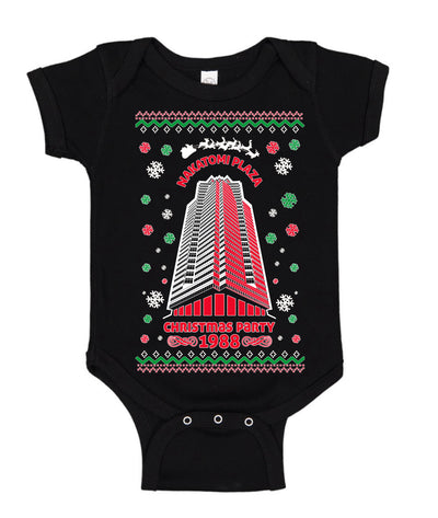 Nakatomi Plaza Christmas Party 1988 Ugly Christmas Sweater Baby Creeper Boys Girls Infant Bodysuit