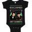 Escaped Bandits Classic Home Holiday Movie Ugly Christmas Sweater Baby Creeper Boys Girls Infant Bodysuit