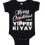 Merry Christmas and Yippee Ki Yay Ugly Christmas Sweater Baby Creeper Boys Girls Infant Bodysuit