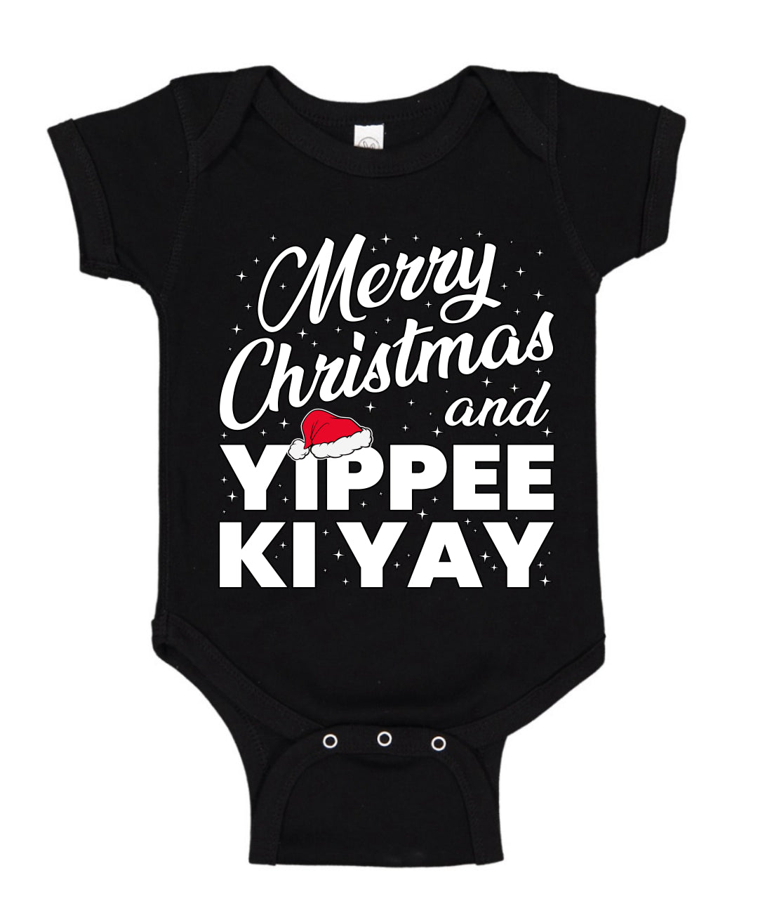 Merry Christmas and Yippee Ki Yay Ugly Christmas Sweater Baby Creeper Boys Girls Infant Bodysuit