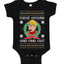Fudge Around And Find Out Story Ugly Christmas Sweater Baby Creeper Boys Girls Infant Bodysuit