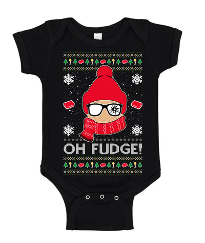 Oh Fudge Funny Story Ugly Christmas Sweater Baby Creeper Boys Girls Infant Bodysuit