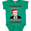 Merry Creedmas Office Humor TV Ugly Christmas Sweater Baby Creeper Boys Girls Infant Bodysuit