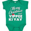 Merry Christmas and Yippee Ki Yay Ugly Christmas Sweater Baby Creeper Boys Girls Infant Bodysuit