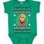 Fudge Around And Find Out Story Ugly Christmas Sweater Baby Creeper Boys Girls Infant Bodysuit