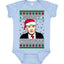 Merry Creedmas Office Humor TV Ugly Christmas Sweater Baby Creeper Boys Girls Infant Bodysuit