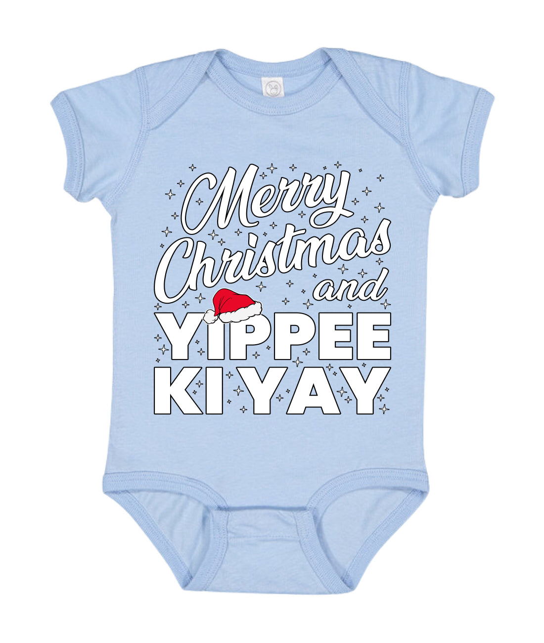 Merry Christmas and Yippee Ki Yay Ugly Christmas Sweater Baby Creeper Boys Girls Infant Bodysuit