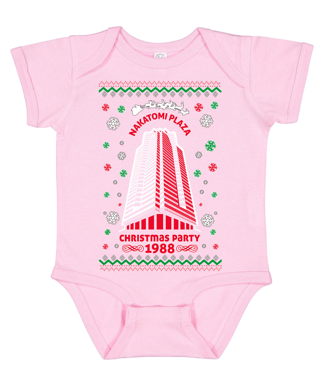Nakatomi Plaza Christmas Party 1988 Ugly Christmas Sweater Baby Creeper Boys Girls Infant Bodysuit